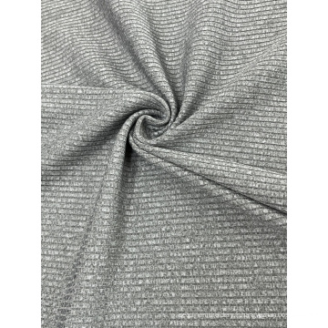 Brosse à côtes en spandex en polyester 2 * 2/4 * 4 tissu teint en tricot